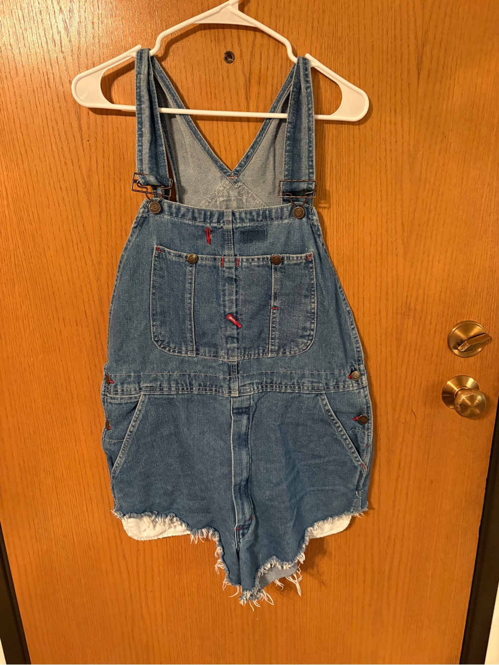 Dickies Blue Denim Short Overalls Romper